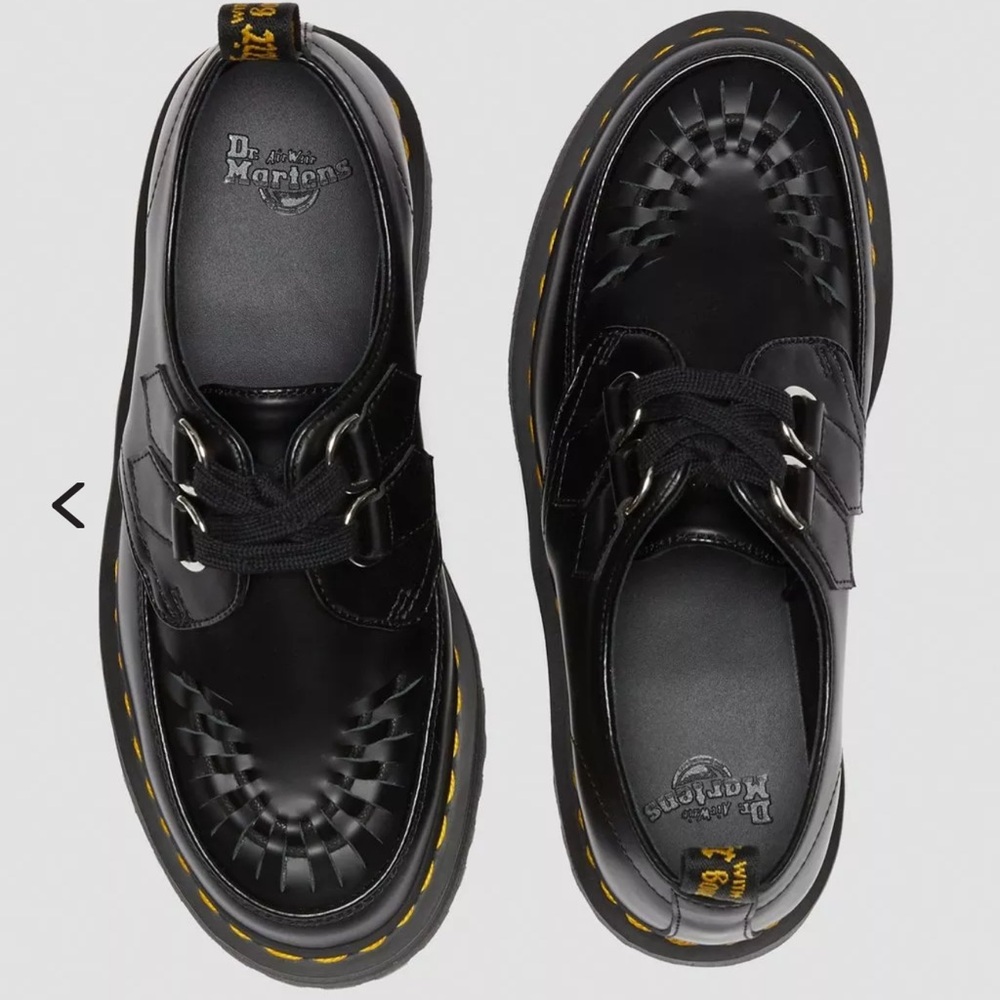 Dr. Martens Black Leather Sidney Shoes